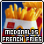  McDonald's French Fries: 